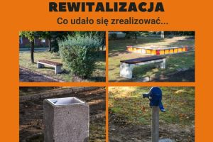 Nowe kosze na śmieci, ławki, zdrój uliczny zamontowane podczas wydarzenia