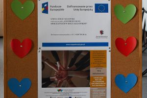 Widok plakatu informującego o projekcie