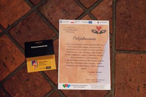Podziękowanie oraz nagroda dla wolontariuszy