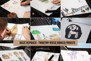 Widok storyboardów stworzonych przez uczestników