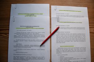 Widok arkuszy z propozycjami warsztatów psychologicznych