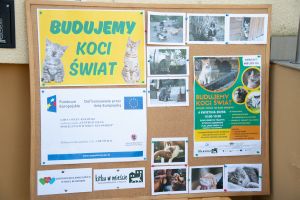 Widok tablicy informującej o wydarzeniu