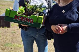 Radna Rady Miejskiej- Pani Grażyna Bieniek z sekretarzem Zarządu Osiedla Leśnego Panią Alicją Żaguń