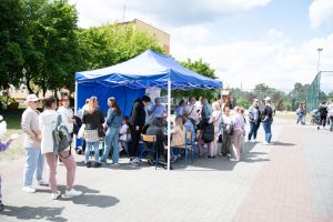 Stanowisko CUS w Solcu Kujawskim wraz z uczestnikami wydarzenia
