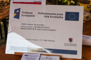Widok plakatu informującego o projekcie