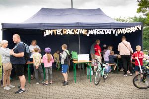 Widok pierwszych uczestników warsztatów makramy