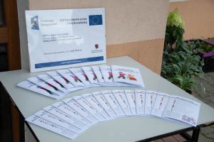 Plakat promujący projekt oraz ulotki informacyjne