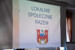 Widok prezentacji multimedialnej Pani Elżbiety Wysockiej