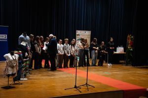 Podziękowania dla uczniów zaangażowanych w organizację konferencji
