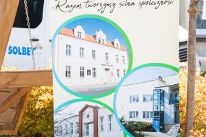 Widok plakatu Centrum Usług Społecznych w Solcu Kujawskim