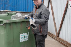 Widok uczestnika biorącego udział w wydarzeniu