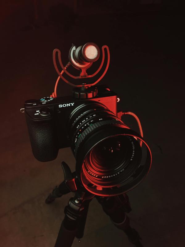 Widok aparatu fotograficznego